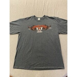 NASCAR Dirt Late Model Clint Boyer Racing Jared Landers TShirt Heather Gray SzXL